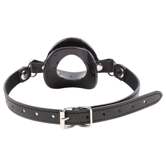 Latetobed - silikonski gag u obliku usana (crna)