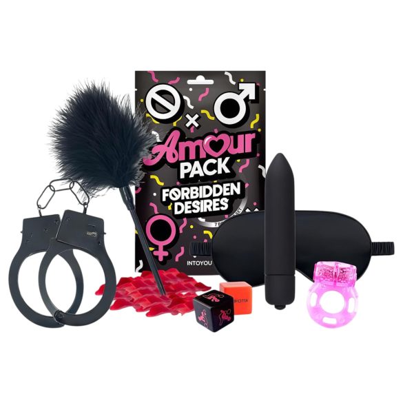 Amour Pack Zabranjene Želje - početni set sa vibratorom - 7 delova