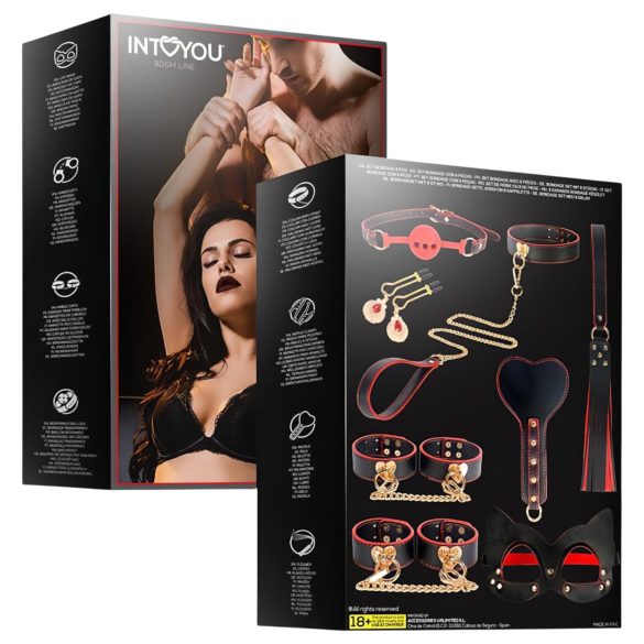 INTOYOU - BDSM napredni set - 8 delova (crna)