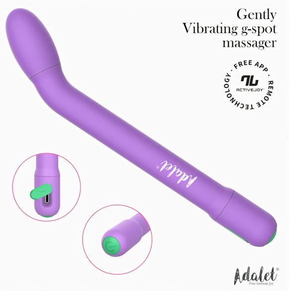 Adalet Gently - pametan G-tačka i prostata vibrator (ljubičasti)