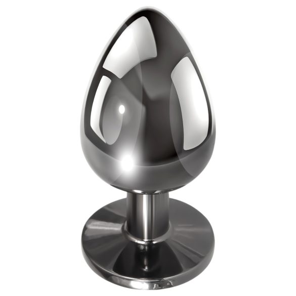 Evolved Black Gem - metalni analni čepovi set, crni kamen (srebro)