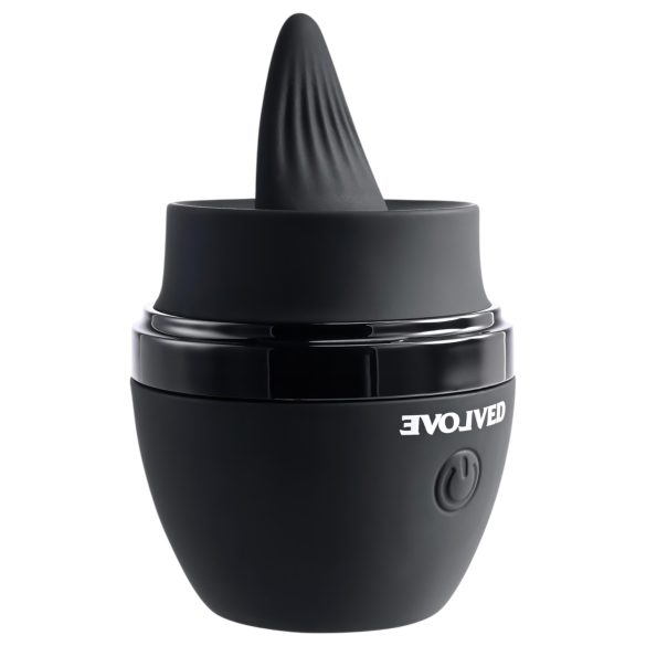 Evolved Tongue Tied - bežični vibrirajući masažer na jeziku (crni)