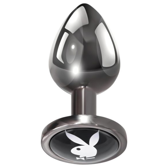 Playboy Tux analni plug - mali (srebrni)