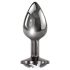 Playboy Tux analni plug - mali (srebrni)