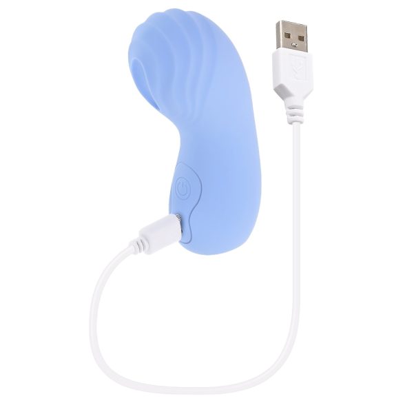 Evolved - teksturisani prstni vibrator (plava)
