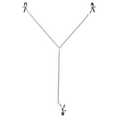 Sei Mio - Štipaljke za bradavice i intimne usne (crne)