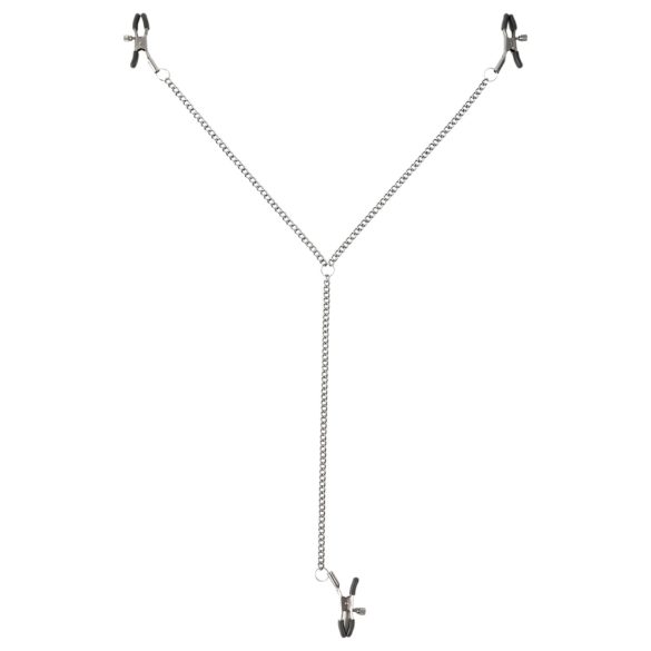 Sei Mio - Štipaljke za bradavice i intimne usne (crne)