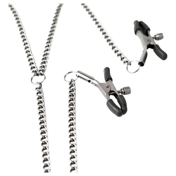 Sei Mio - Štipaljke za bradavice i intimne usne (crne)