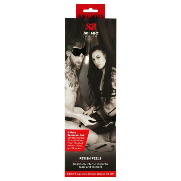 Sei Mio - 5-delni BDSM set (crni)