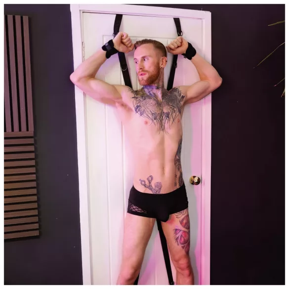 Sei Mio - crni bondage krst za vrata