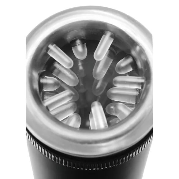 Master-Bot - Pokretni masturbator sa mekim bodljama (crna)