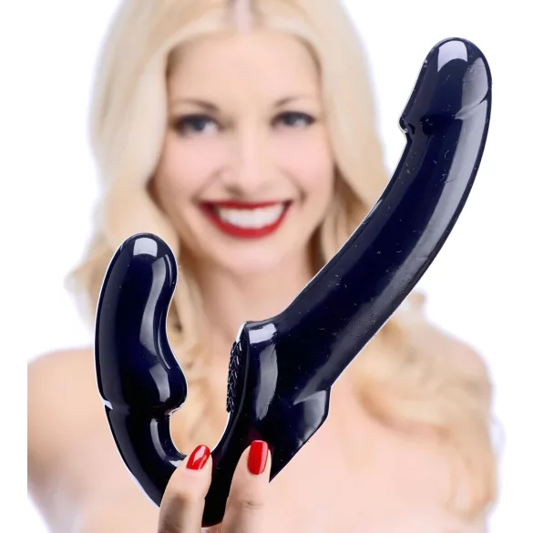Strap U Revolver - crni dildo bez kaiša za pričvršćivanje