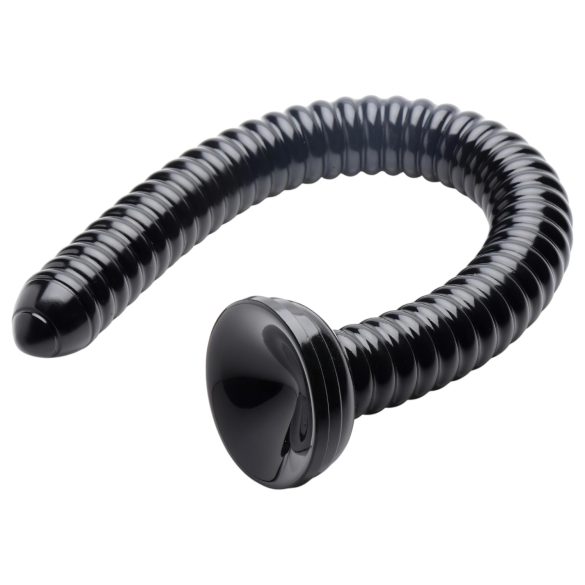 HOSED Rebrasto Crevo 19 - analni dildo sa vakuum postoljem (crni)