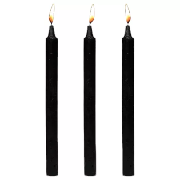 Dark Dippers Fetish - set crnih parafinskih sveća (3 komada)