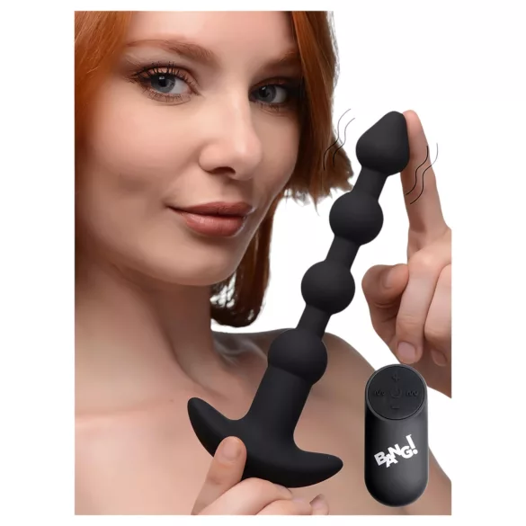Bang! - bežični analni vibrator sa baterijom (crni)