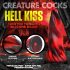 Creature Cocks Hell Kiss - uvijeni silikonski dildo - 19cm (crvena)