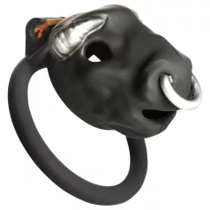 Master Series Bull - kavez za penis sa glavom bika (crni)