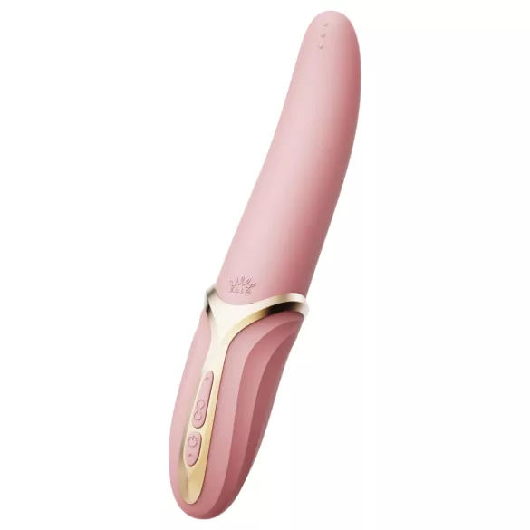 Zalo Eve - Punjivi rotirajući vibrator sa grejanjem (roze)