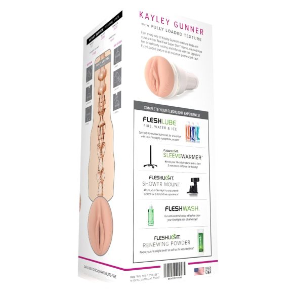 Fleshlight Kayley Gunner - prirodna vagina (natur)