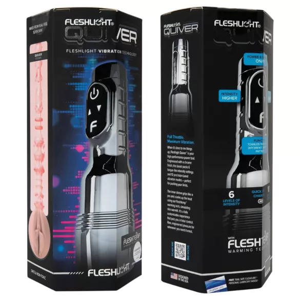 Fleshlight Quiver - вибрирајући и грејани мастурбатор (вагина)