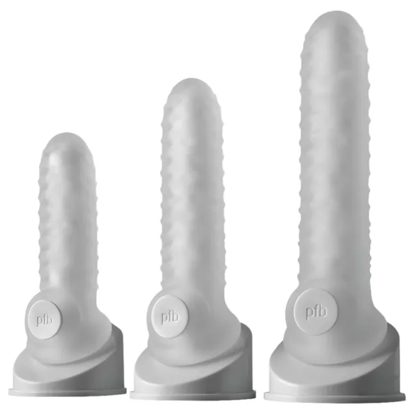 Perfect Fit - Fat Boy Checker Box - navlaka za penis (15 cm, bela)