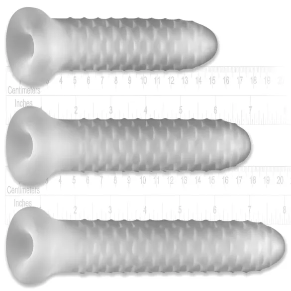 Perfect Fit - Fat Boy Checker Box - navlaka za penis (19 cm, bela)