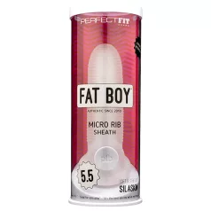   Perfect Fit - Fat Boy Micro Ribbed - navlaka za penis (15 cm, bela)
