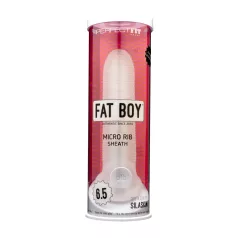   Perfect Fit - Fat Boy Micro Ribbed - navlaka za penis (17 cm, bela)