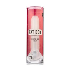   Perfect Fit - Fat Boy Micro Ribbed - navlaka za penis (19 cm, bela)