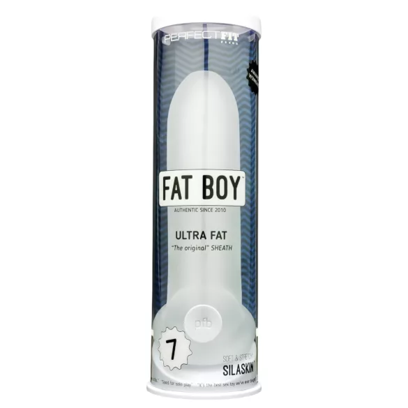 Perfect Fit - Fat Boy Original Ultra Fat - navlaka za penis (19 cm, bela)