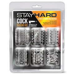 Stay Hard - set penis prstenova - providni (6 kom)