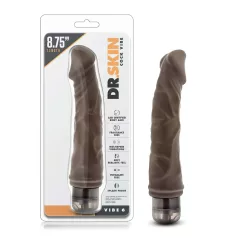Dr. Skin Vibe No.6. - realistični vibrator (braon)