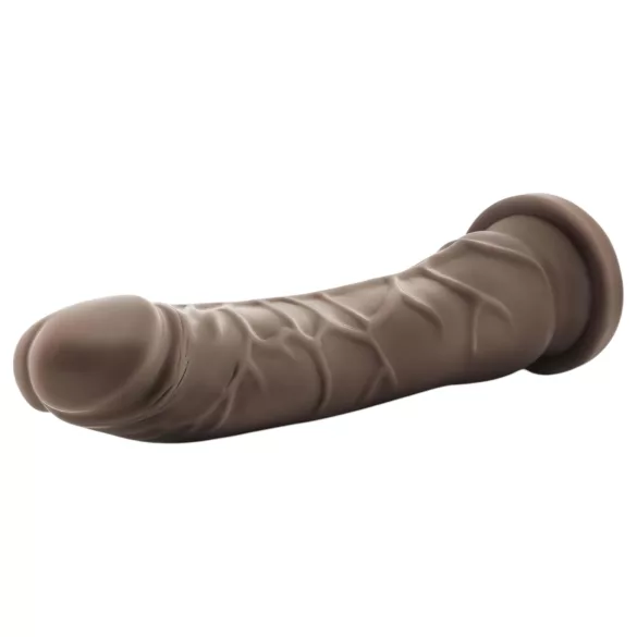 Dr. Skin 8,5 - realističan dildo sa vakuumskom čašicom (braon, 20,5 cm)