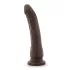 Dr. Skin 8,5 - realističan dildo sa vakuumskom čašicom (braon, 20,5 cm)