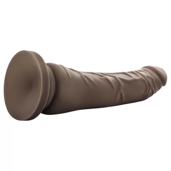 Dr. Skin 8,5 - realističan dildo sa vakuumskom čašicom (braon, 20,5 cm)