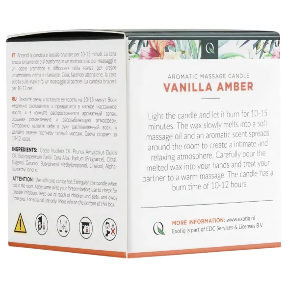 Exotiq - Sveća za Masažu - Vanila i Amber (60g)