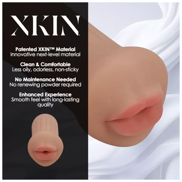 XKIN - veštačka vagina masturbator - S (tamna prirodna)