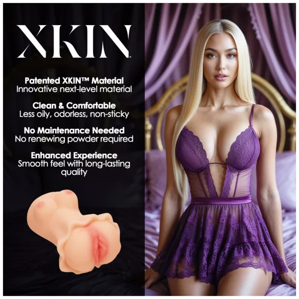 XKIN Enchantment Elise - realistična veštačka vagina masturbator (natur)