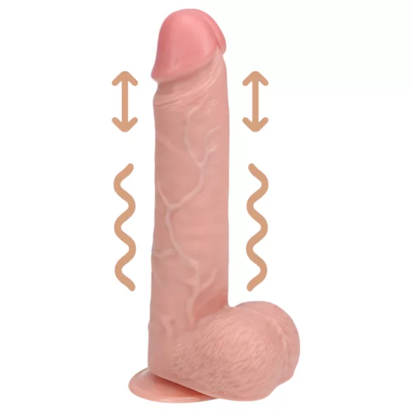 REALROCK - prirodni vibrator sa dojkom (20,5cm)