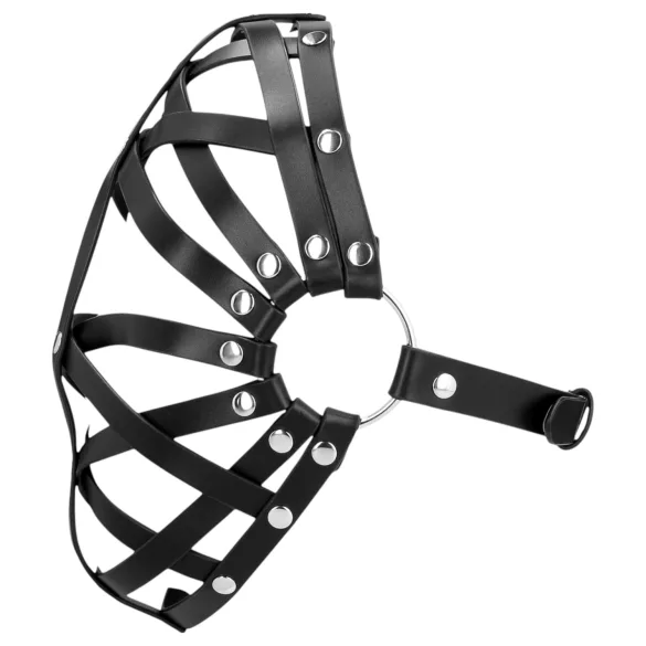 Ouch! - maska od veštačke kože (crna)