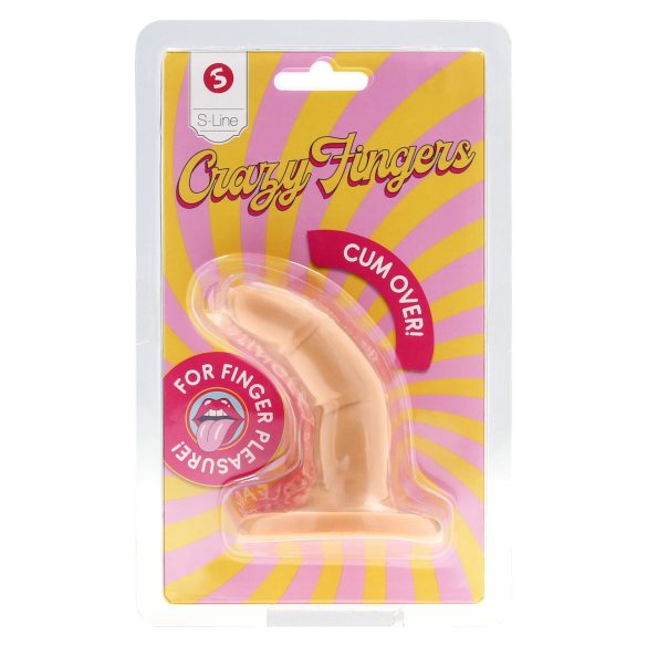 S-Line - dvoprsti dildo (prirodan)