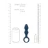 Loveline - prstenasti analni dildo - srednji (plavi)