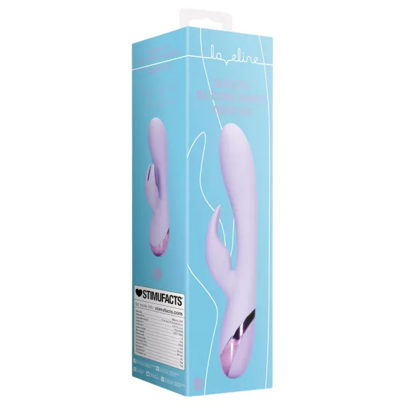 Loveline - bežični zec vibrator s klitoralnim delom (ljubičasta)