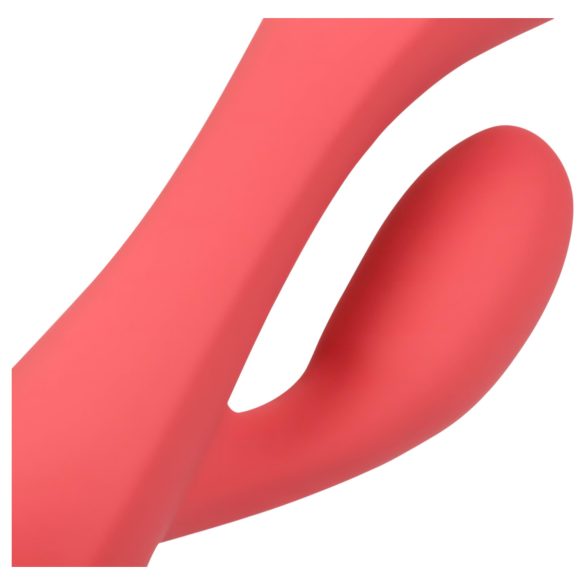 Loveline - vodootporni vibrator sa masažnom rukom (roze)