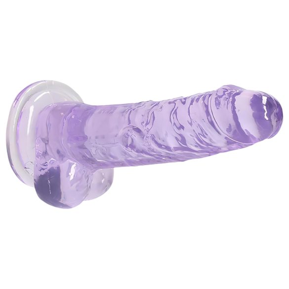 REALROCK - providni realistični dildo - ljubičasti (17cm)
