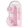 REALROCK - prozirni realistični dildo - roze (17cm)