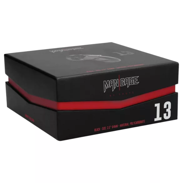 ManCage - Model 13 kavez za penis (crni) - 6,5 cm