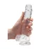 REALROCK - prozirni realistični dildo - providan (19 cm)