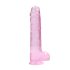 REALROCK - Prozirni Realistični Dildo - Roze (22cm)