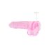 REALROCK - Prozirni Realistični Dildo - Roze (22cm)